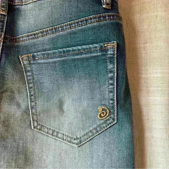 Indigo Rein | Mini Denim Jean Medium Wash Women Size 1 Indie Boho Spring Summer - Picture 6 of 7